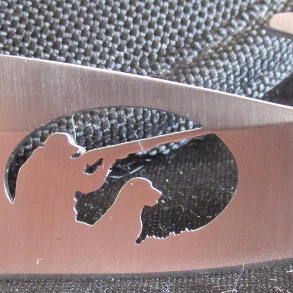 Signed 2004 Custom Buck Hunting Gut Hook Knife w/Sheath by J Buck & Chuck Buck - Picture 5 of 7